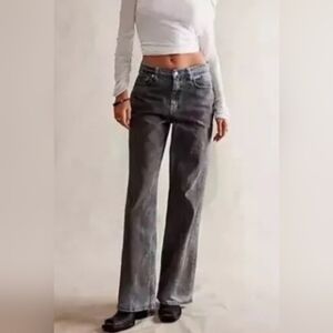 Free People We The Free Tinsley Baggy Denim Jeans in Shadow of Your Love